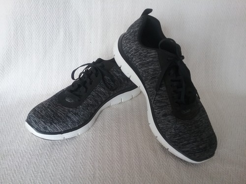 Skechers black marl - black, dual-lite