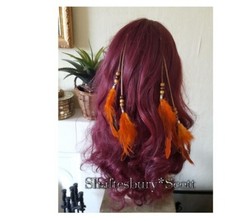 Festival Hair Feather Decorations, Various Colours