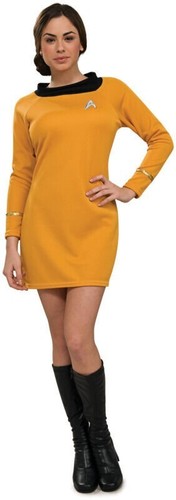 Star trek deluxe ladies gold - trek,