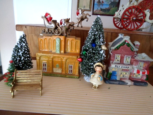 Vintage miniature village - vintage,