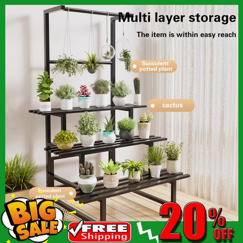 Tier metal plant shelf - 3,