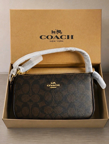 Coach signature canvas leather - signature,