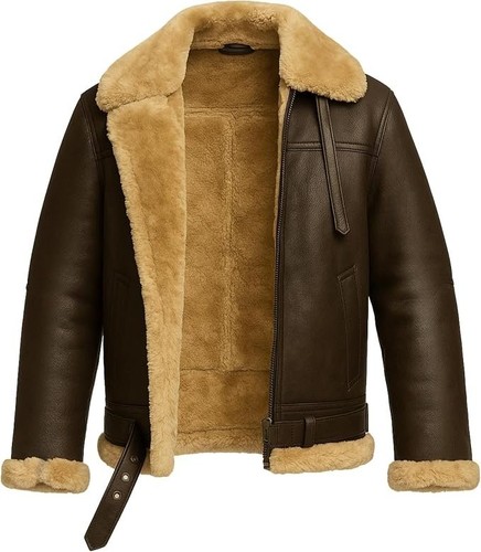 Men brown shearling - brown,