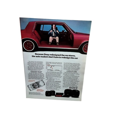 1982 sony car - sony, stereo