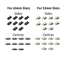 Bed Slat Holders 50-53mm 60-63mm Caps Fixings 2 Pins Sides Centre Ends Middle 