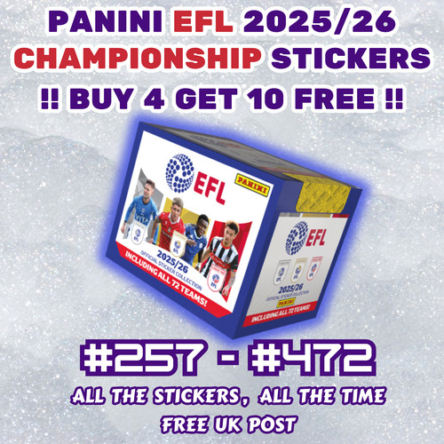 Panini efl 2025 - efl, 2025/26