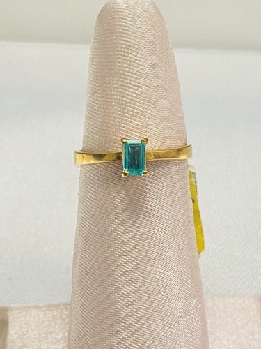 Emerald 18k gold vintage - gold,