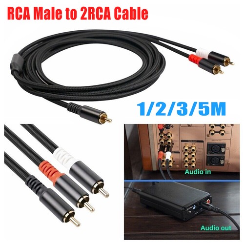 Rca 2rca subwoofer cable y - to,