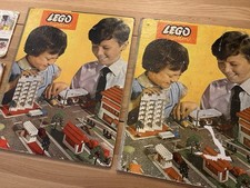 Vintage LEGO 1960–70s Town Plan Set 810x2 Boards + Instructions + Printed Bricks