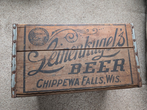 Wooden beer bottle crate - wooden,