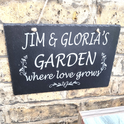 Personalised engraved slate - personalised,