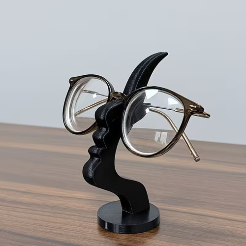 Side face shaped glasses - shaped,