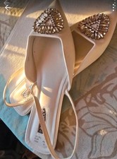  Womens flat shoes White Sling