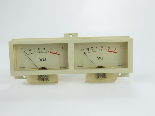 Teac vu meters with - meters,