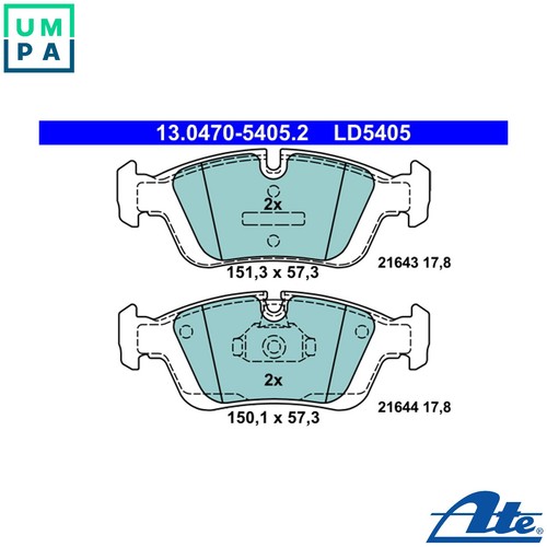 Brake pad set disc - brake,