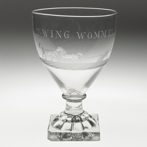Georgian rummer glass with - georgian,