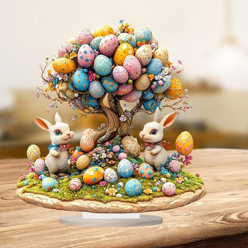 Easter bunny ornament decor - easter,