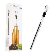 Wine Bottle Chiller Stick Stainless Steel Rod Ice Cooling Cooler Pourer Spout