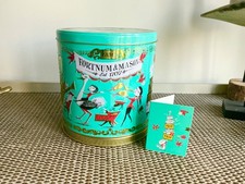 FORTNUM & MASON HAPPY BIRTHDAY MUSICAL ROTATING CAROUSEL BISCUIT TIN EMPTY card