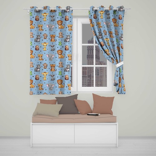 Blackout eyelet curtains cute - blackout,