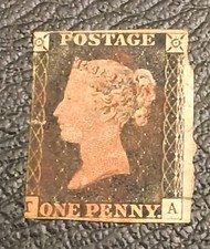 Old Penny Black Stamp