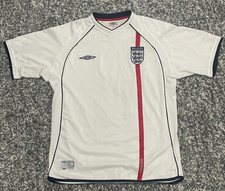 2002 Authentic UMBRO England World Cup Home Shirt - Size Large
