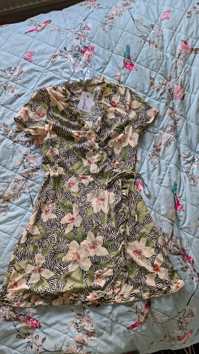 Tesco floral wrap dress - tesco,