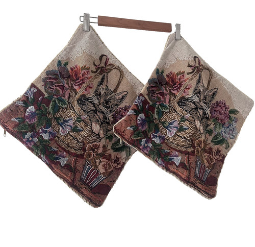 Vintage tapestry cushion - 2,