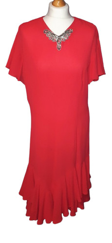 Vintage 1980s frank usher red - usher,