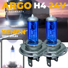 H4 24v Xenon White Halogen 100w Headlight Bulbs 6000k HGV Truck Lorry 472 Bulb