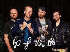 Coldplay Signed Autograph 6X4 PHOTO Pre Print Music