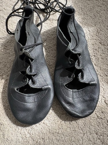 Black leather lace dance - leather,