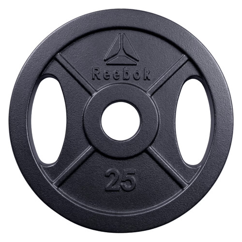 Reebok 25lb olympic cast iron - cast,