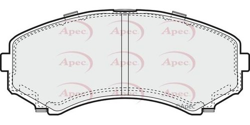 Apec front brake pad - set, for