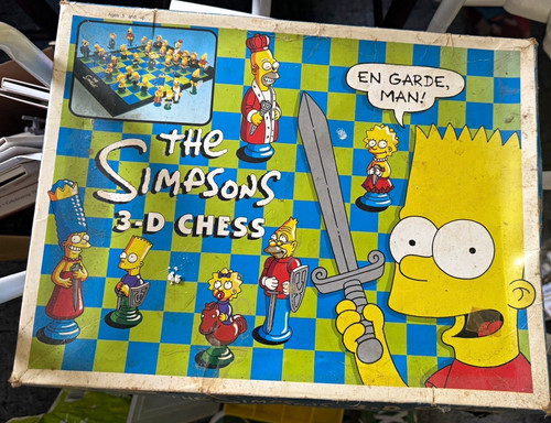 The simpsons chess game - the,