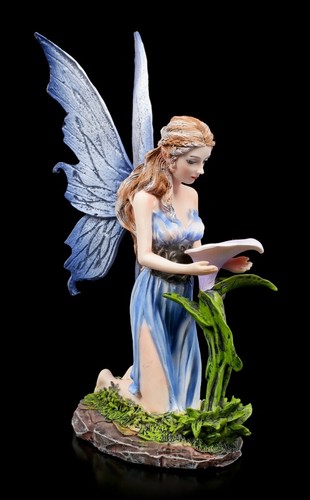 Elves figurine blue with - figurine,
