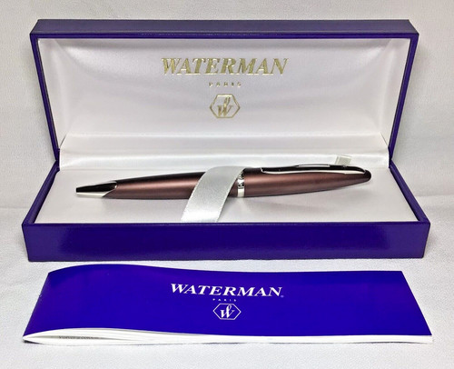 Waterman carene brown ball pen - waterman,