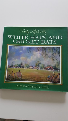 White hats and cricket bats - white,