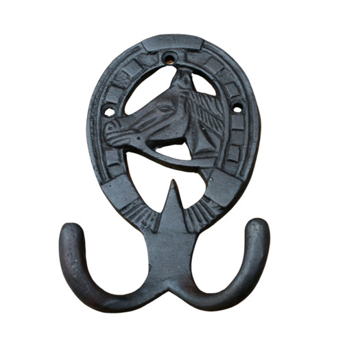 Hook black cast - iron, coat