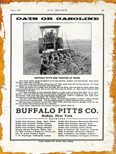 1911 buffalo pitts - pitts, gas