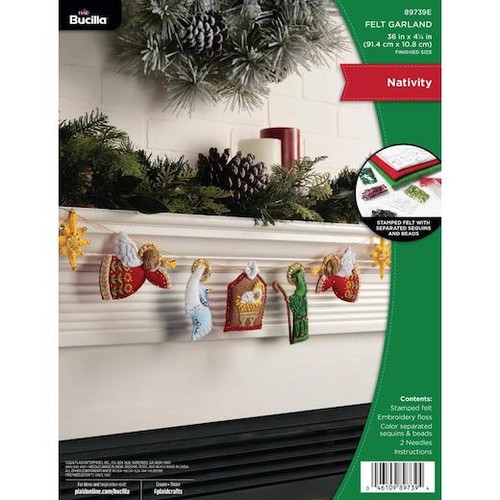 Bucilla felt garland - bucilla,