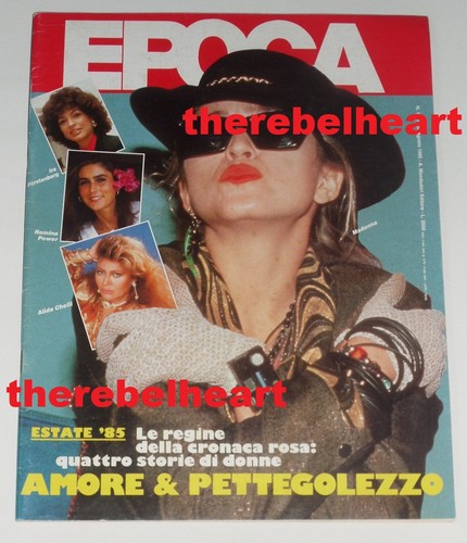 Madonna epoca 1985 italian - epoca,