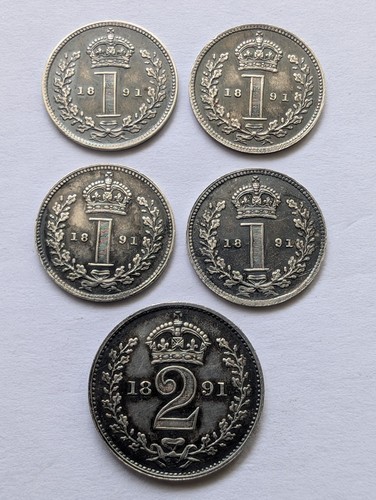 Victoria maundy money 1891 - victoria,