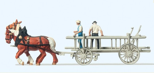 Preiser 30436 horse drawn rack - 30436,