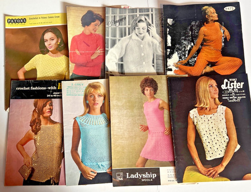 Vintage ladies knitting - knitting, &