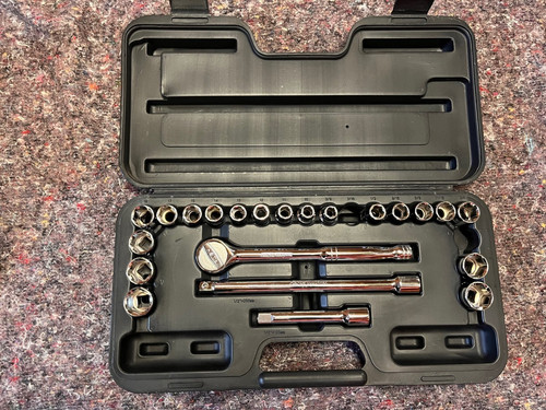 Vanadium chrome socket set - chrome,