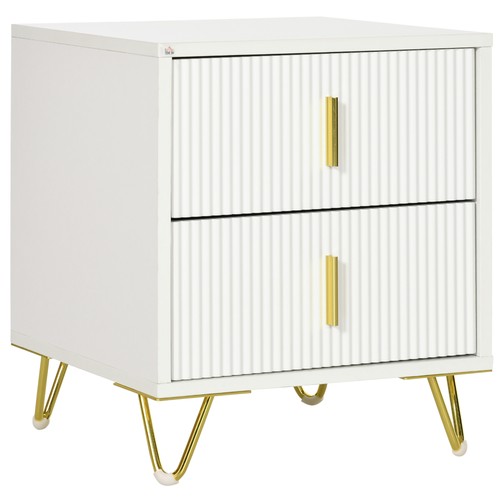 Homcom bedside table modern - bedside,