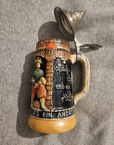 Vintage german beer stein - german,