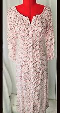 TK MAXX UK 10 8 SUMMER GYPSY BUTTON FRONT FLORAL DITSY DRESS 3/4 LENGTH SLEEVE