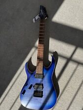 Ibanez RGA42FML, Left Handed, Flame Maple Top , Blue Lagoon Burst Flat